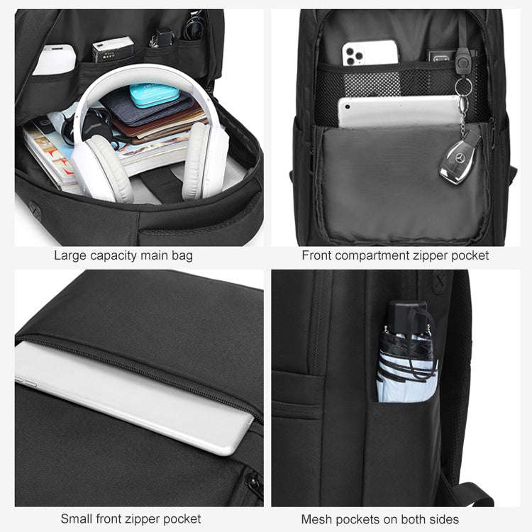 cxs-619 Multifunctional Oxford Laptop Bag Backpack (Dark Blue)