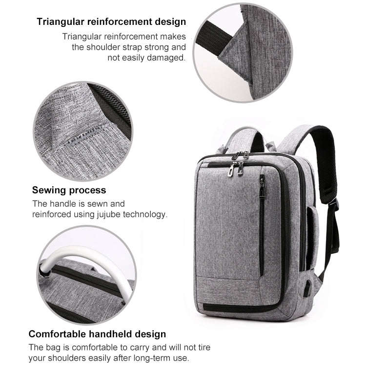 cxs-620 Multifunctional Oxford Laptop Bag Backpack (Blue)