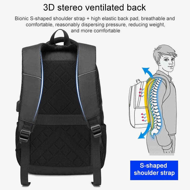 cxs-622 Multifunctional Oxford Laptop Bag Backpack (Blue)