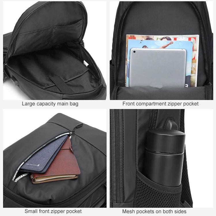 cxs-622 Multifunctional Oxford Laptop Bag Backpack (Grey)