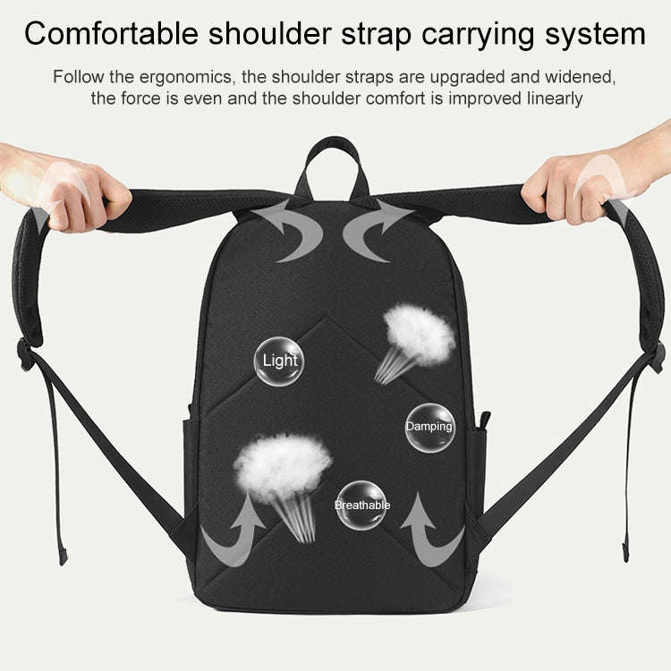 cxs-7301 Multifunctional Oxford Laptop Bag Backpack (Black)