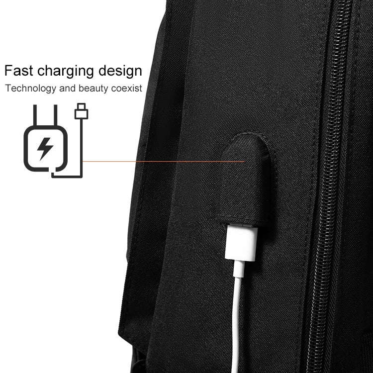 cxs-7303 Upgraded Version Multifunctional Oxford Laptop Bag Backpack (Grey)