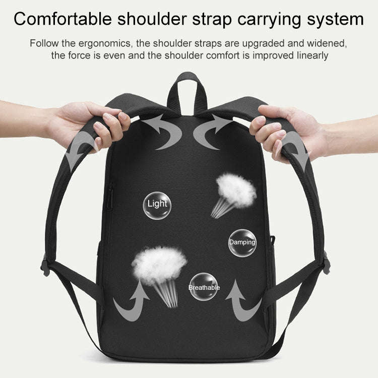 cxs-8106 Multifunctional Oxford Laptop Bag Backpack (Grey)