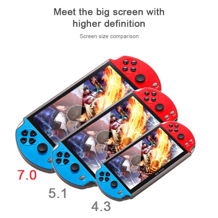 Powkiddy X12 Plus Retro Classic Games Handheld Game Console with 7 inch HD Screen & 16GB Memory, ...