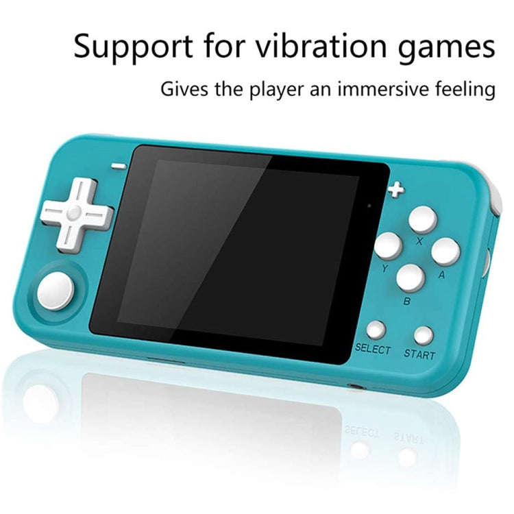 Powkiddy Q90 3.0 inch IPS Screen Retro Joystick Handheld Game Console with 16GB Memory (White)