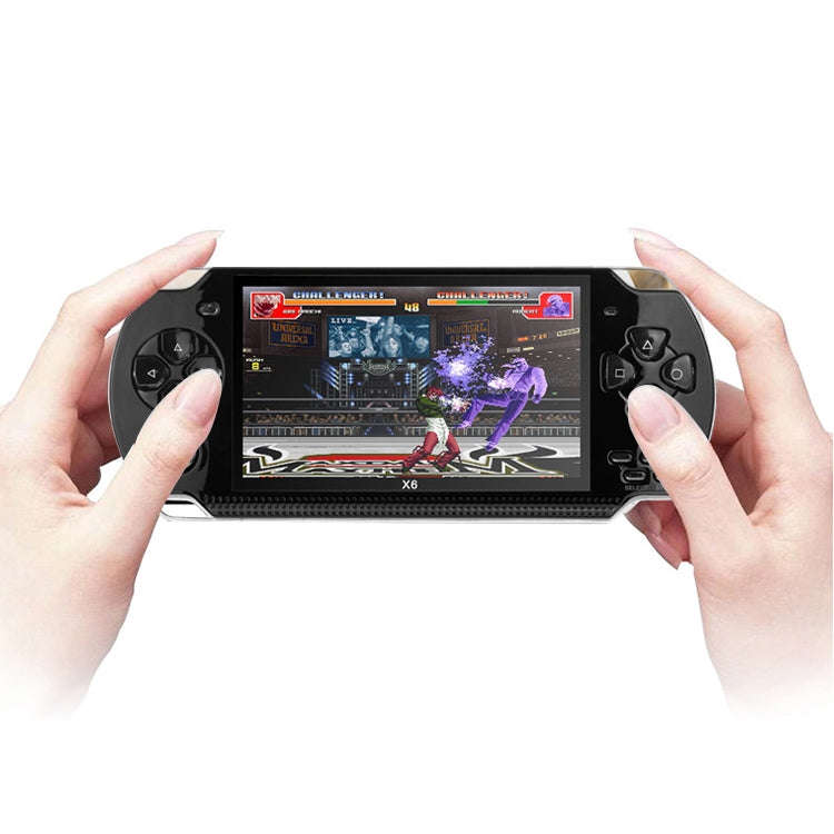 X6 4.3 inch Screen Retro Portable Game Console with 3MP Camera, Built-in 10000 Games, Supports E-...