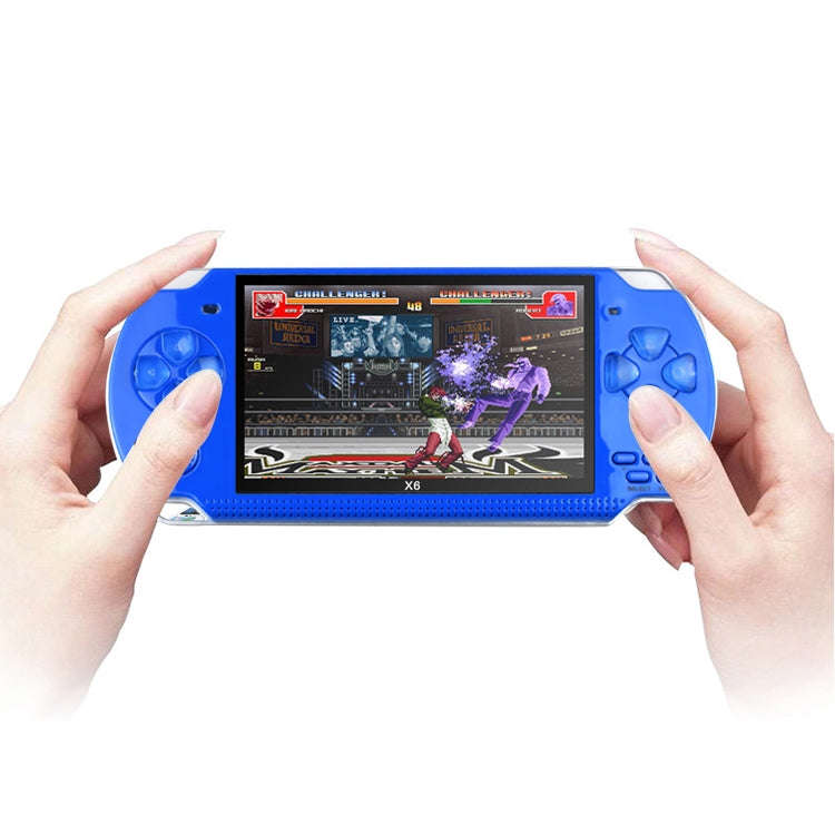 X6 4.3 inch Screen Retro Portable Game Console with 3MP Camera, Built-in 10000 Games, Supports E-...