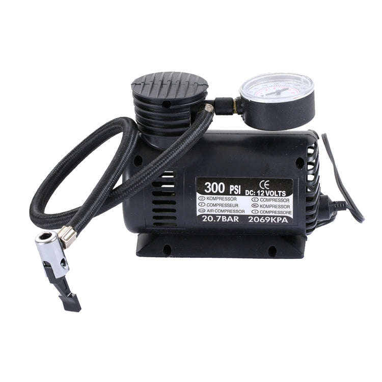 Portable Mini Auto Electric Air Compressor of Car Inflator with 3 Pneumatic Nozzle (300 PSI / DC ...