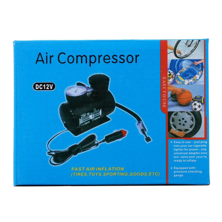 Portable Mini Auto Electric Air Compressor of Car Inflator with 3 Pneumatic Nozzle (300 PSI / DC ...