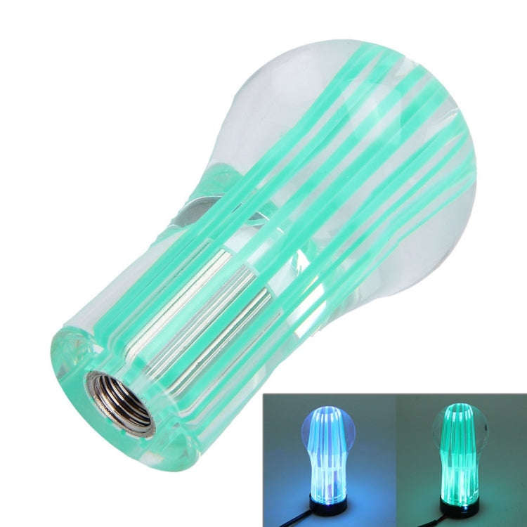 Crystal Double Light Car Breathing Racing Dash LED Magic Lamp Gear Head Shift Knob with Base, Siz...
