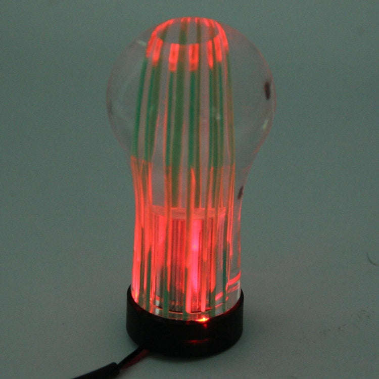 Crystal Double Light Car Breathing Racing Dash LED Magic Lamp Gear Head Shift Knob with Base, Siz...