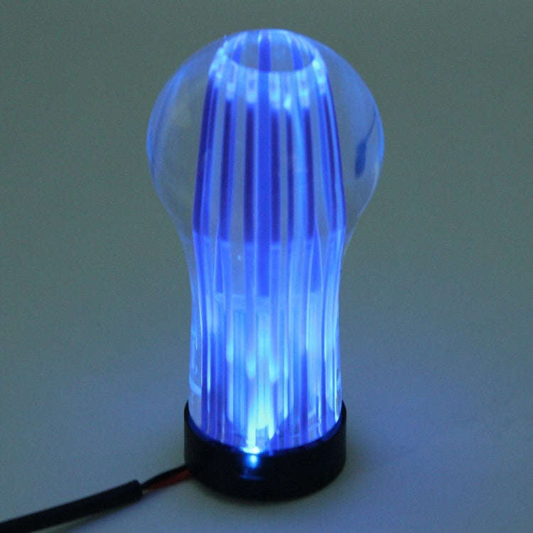 Crystal Double Light Car Breathing Racing Dash LED Magic Lamp Gear Head Shift Knob with Base, Siz...