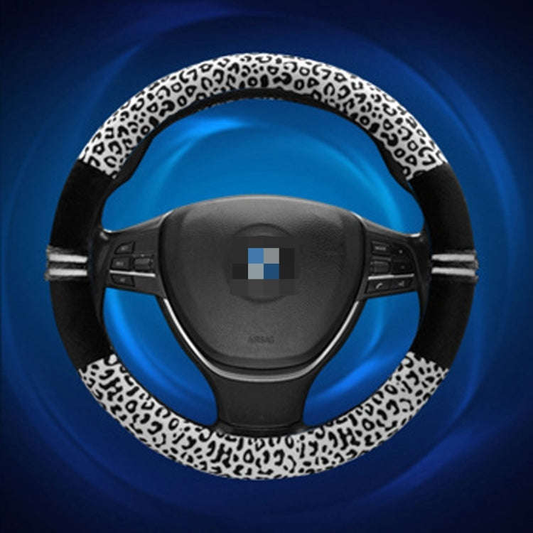 Leopard Grain Steering Wheel Cover, Adaptation Steering Wheel Diameter: 37-38 cm