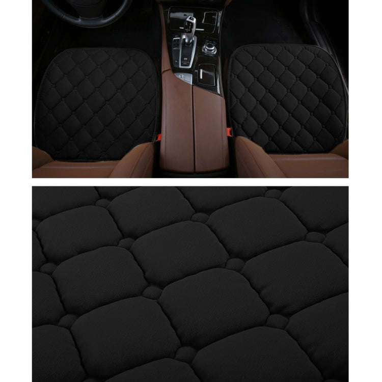 3 PCS / Set Luxurious Warm Car Seat Cover Cushion Universal Front Back Seat Covers Car Non-slip C...