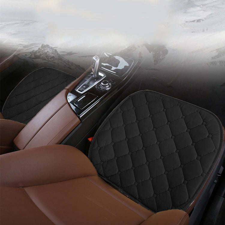 3 PCS / Set Luxurious Warm Car Seat Cover Cushion Universal Front Back Seat Covers Car Non-slip C...