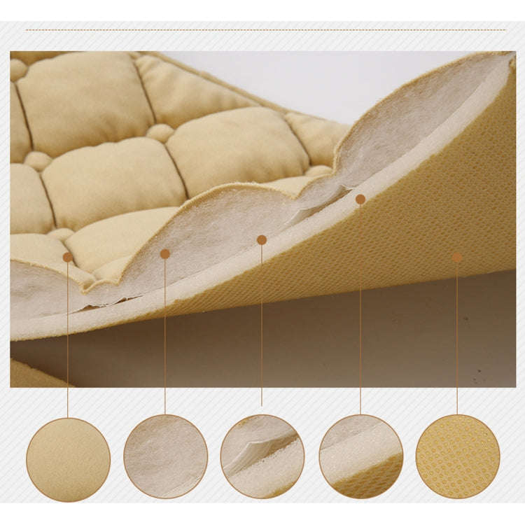 3 PCS / Set Luxurious Warm Car Seat Cover Cushion Universal Front Back Seat Covers Car Non-slip C...