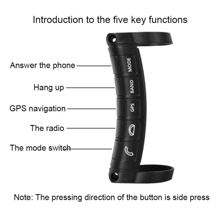 1 Set Universal Steering Wheel Controller Wireless Multifunctional DVD Navigation Key Remote Cont...