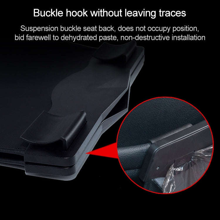 Car Multifunctional LED Design Hanging Folding Garbage Bin Storage Box (Khaki)