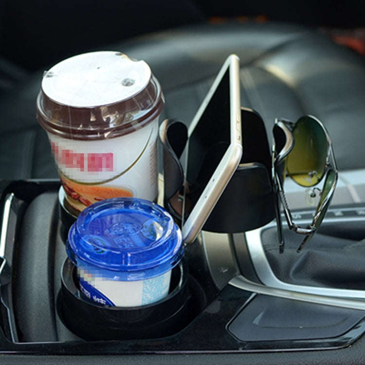 SB-1088 5 in 1 Auto Multi-functional Cup Holder Smartphone Drink Sunglasses Card Coin Small Acces...