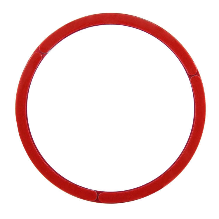 Car Aluminum Steering Wheel Decoration Ring For Audi(Red)