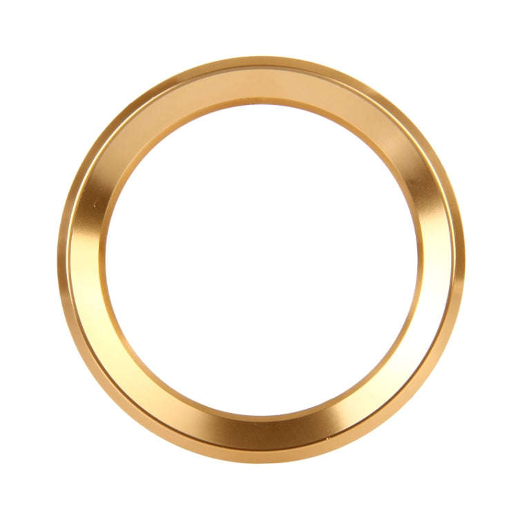 Car Aluminum Steering Wheel Decoration Ring For BMW(Gold)