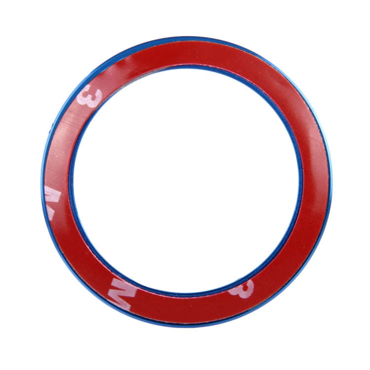 Car Aluminum Steering Wheel Decoration Ring For BMW(Blue)