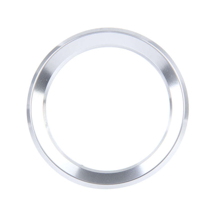 Car Aluminum Steering Wheel Decoration Ring For BMW(Silver)