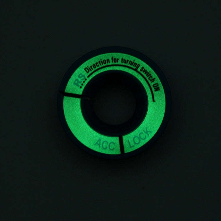 Car Aluminum Igniter Night Luminous Decoration Ring For Audi And Volkswagen(Black)