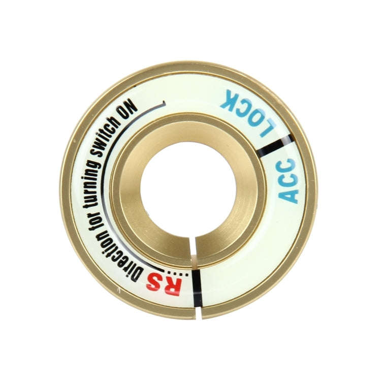 Car Aluminum Igniter Night Luminous Decoration Ring For Audi And Volkswagen(Gold)