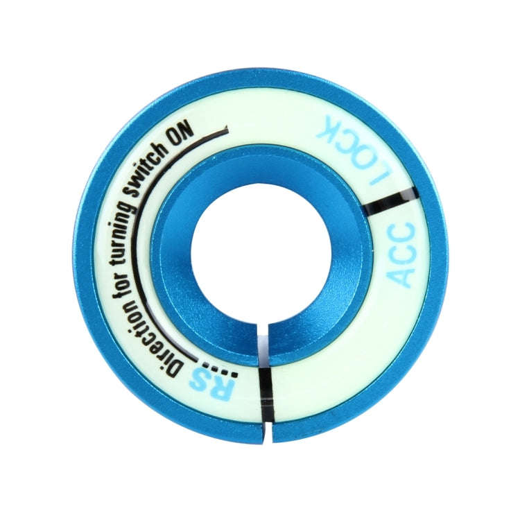 Car Aluminum Igniter Night Luminous Decoration Ring For Audi And Volkswagen(Blue)