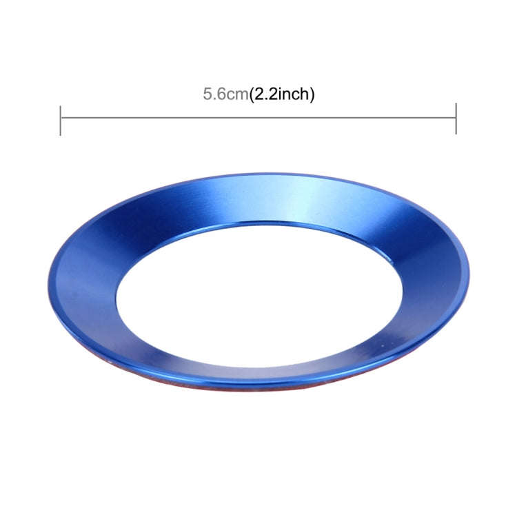 Car Aluminum Steering Wheel Decoration Ring For Volkswagen(Blue)