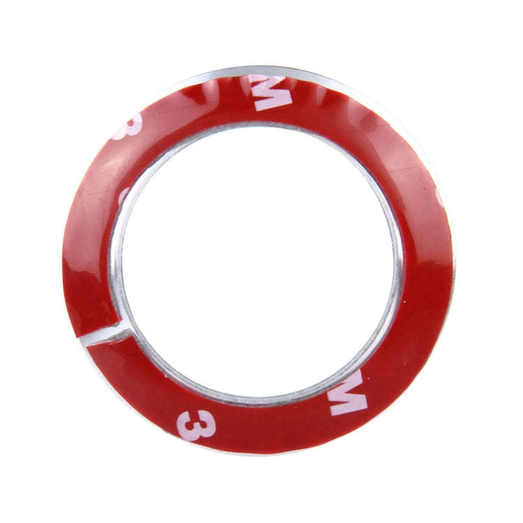 Car Aluminum Steering Wheel Decoration Ring For Volkswagen(Silver)