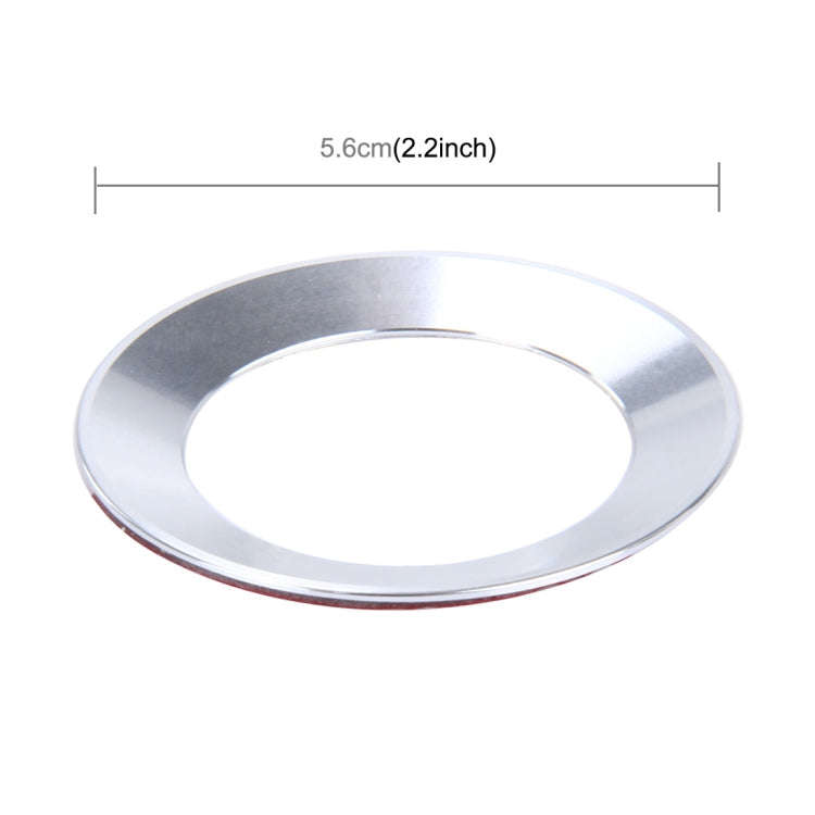Car Aluminum Steering Wheel Decoration Ring For Volkswagen(Silver)