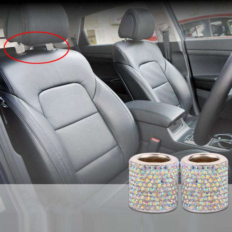 4 PCS Car Crystal Head Pillow Modified Decoration (Colour)