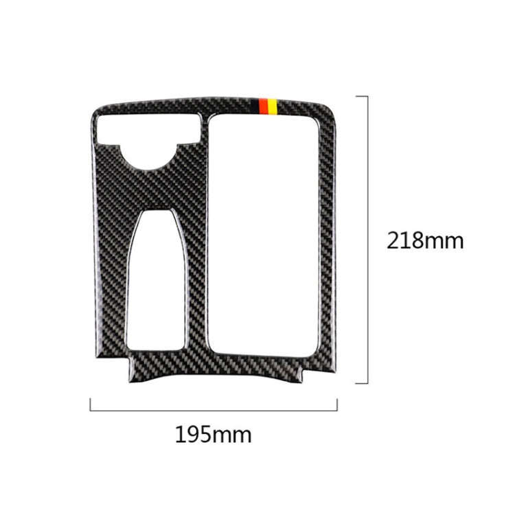 Car German Flag Carbon Fiber Left Drive Gear Position Panel Decorative Sticker for Mercedes-Benz ...