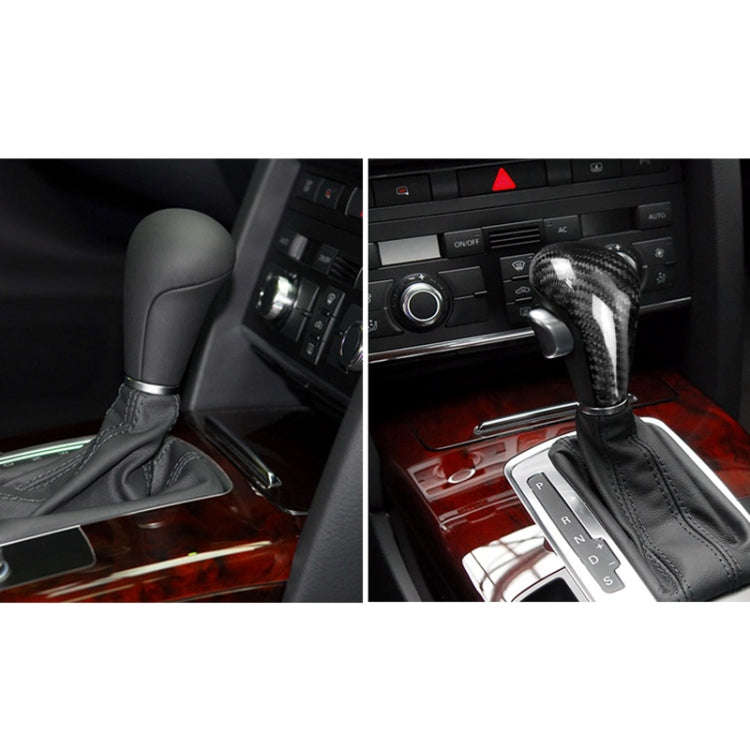 For Left Driving Universal Carbon Fiber Car Gear Shift Knob Modified Shifter Lever Knob for AUDI ...