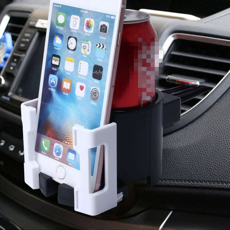 SHUNWEI SD-1026 Car Auto Multi-functional ABS Air Vent Drink Holder Bottle Cup Holder Phone Holde...