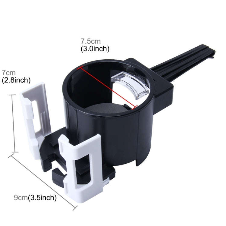SHUNWEI SD-1026 Car Auto Multi-functional ABS Air Vent Drink Holder Bottle Cup Holder Phone Holde...