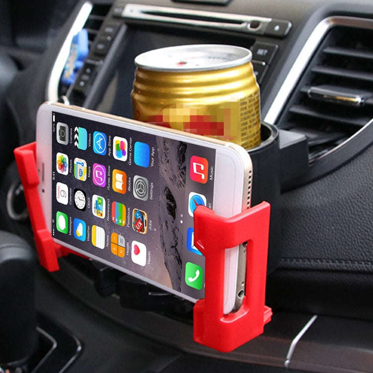SHUNWEI SD-1026 Car Auto Multi-functional ABS Air Vent Drink Holder Bottle Cup Holder Phone Holde...