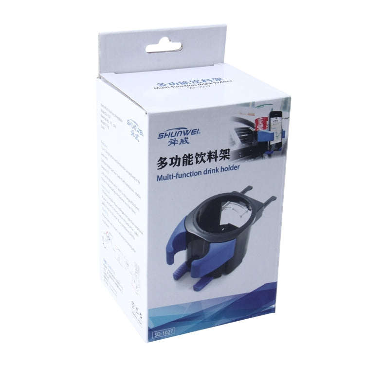 SHUNWEI SD-1027 Car Auto Multi-functional ABS Air Vent Drink Holder Bottle Cup Holder Phone Holde...