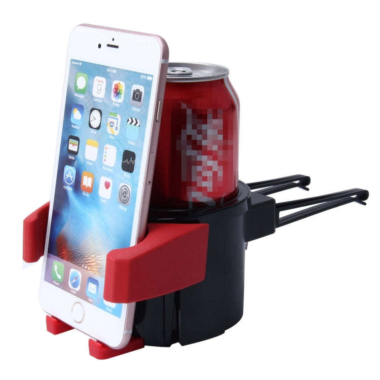 SHUNWEI SD-1027 Car Auto Multi-functional ABS Air Vent Drink Holder Bottle Cup Holder Phone Holde...