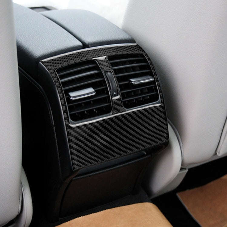 Car Carbon Fiber Rear Air Outlet Panel Decorative Sticker for Mercedes-Benz W204 2007-2013