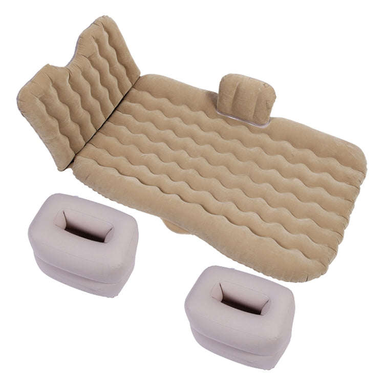 Universal Car Travel Inflatable Mattress Air Bed Camping Back Seat Couch, Size: 90 x 135cm(Beige)