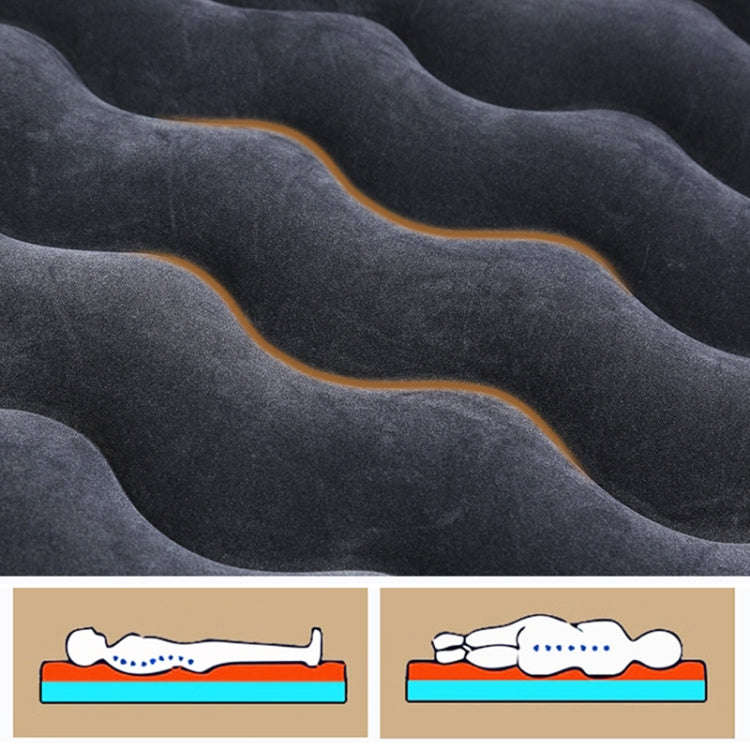 Universal Car Travel Inflatable Mattress Air Bed Camping Back Seat Couch, Size: 90 x 135cm(Beige)
