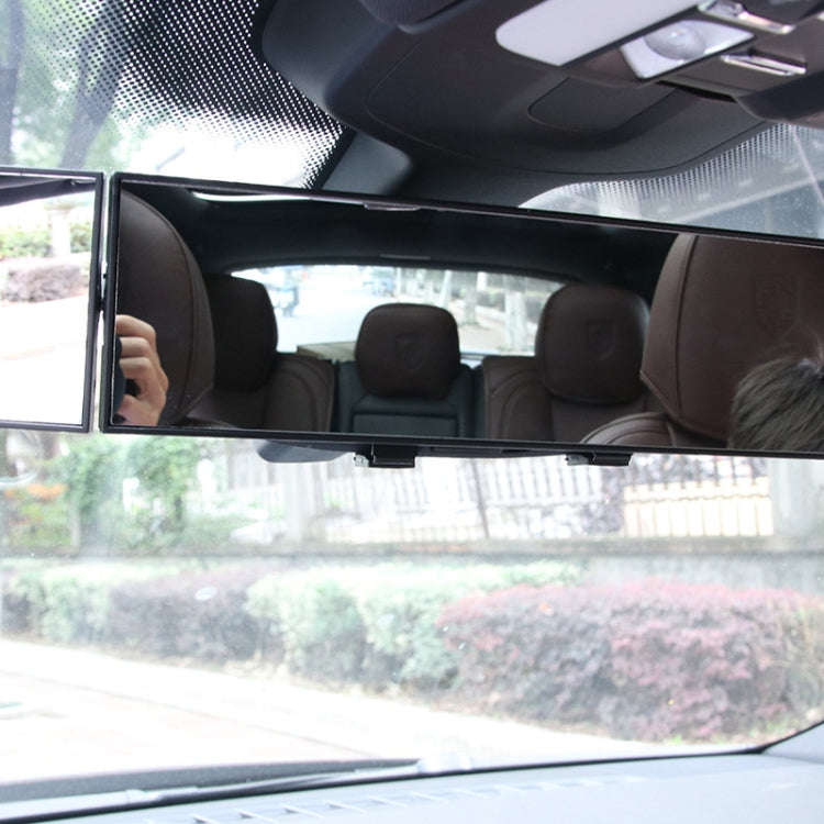 SHUNWEI Large Car Three-Fold Curve Surface Rear View Mirror Reverse Wide Angle Adjustable Angle A...