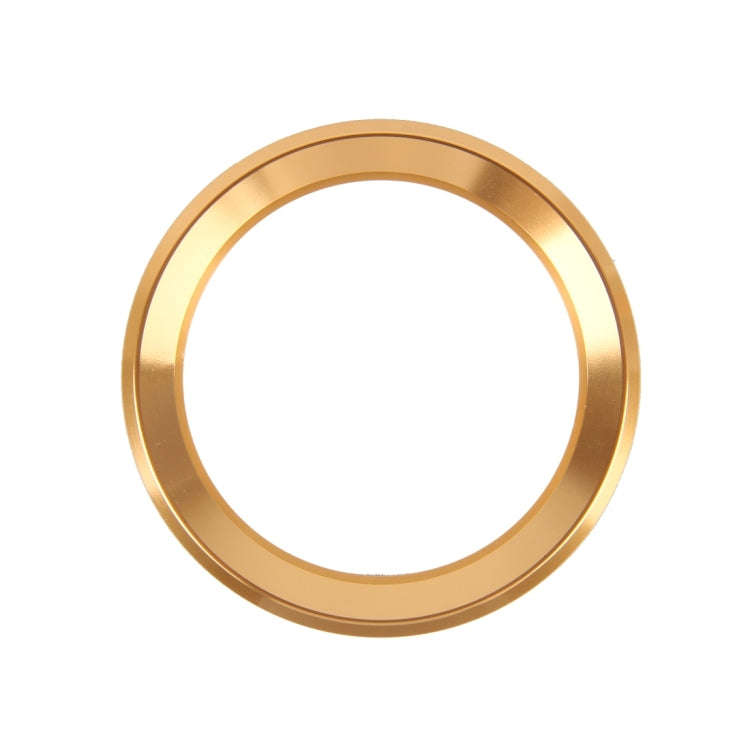 Aluminium Alloy Steering Wheel Decoration Ring Cover Sticker for BMW(Gold)