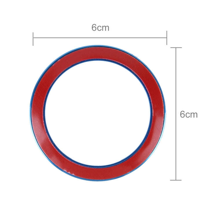 Aluminium Alloy Steering Wheel Decoration Ring Cover Sticker for BMW(Blue)