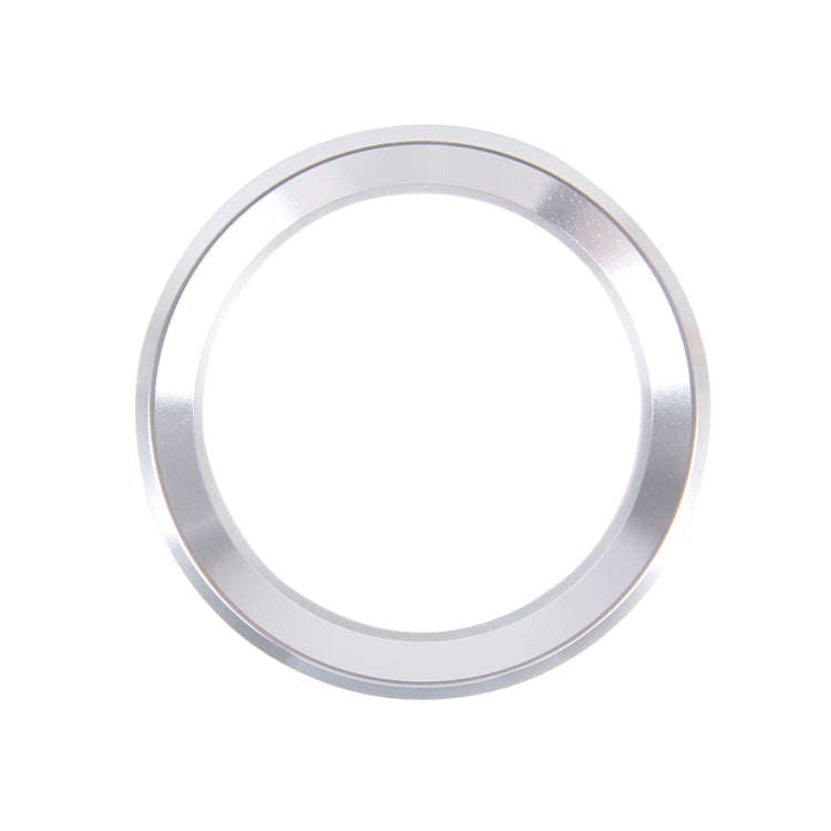 Aluminium Alloy Steering Wheel Decoration Ring Cover Sticker for BMW(Silver)