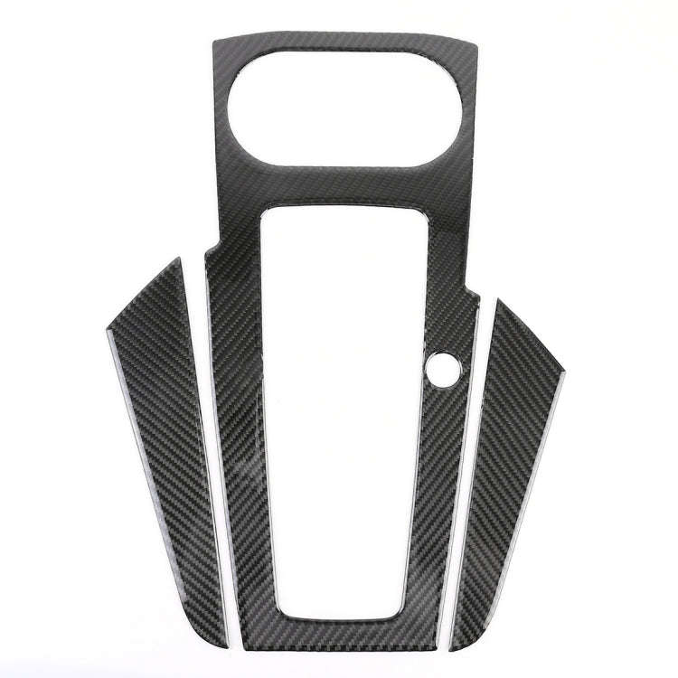 3 PCS Car Carbon Fiber Gear Panel Decorative Sticker for Audi A3 2014-2018, without Engine Start ...