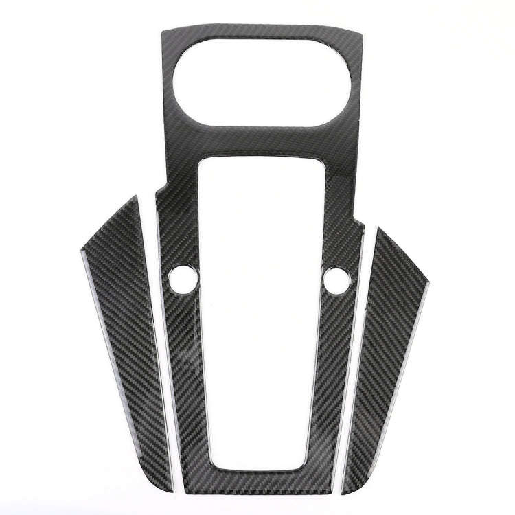 3 PCS Car Carbon Fiber Gear Panel Decorative Sticker for Audi A3 2014-2018, with Engine Start But...